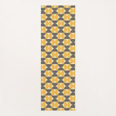 Mid-Century Modern Brown & Gold Pattern Yogamat (Voorkant)