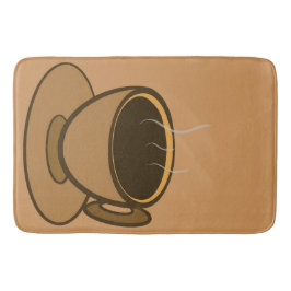 Mid Century Modern Bruin Gezellige Koffie Cup Badmat