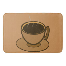 Mid Century Modern Bruin Gezellige Koffie Cup Badmat