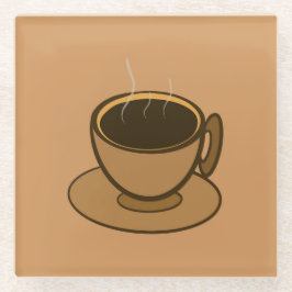 Mid Century Modern Bruin Gezellige Koffie Cup Glazen Onderzetter