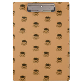 Mid Century Modern Bruin Gezellige Koffie Cup Klembord