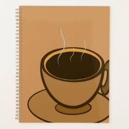 Mid Century Modern Bruin Gezellige Koffie Cup Planner