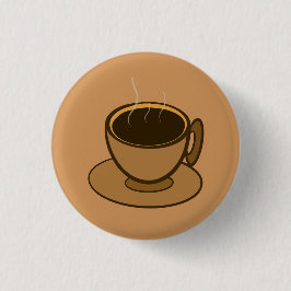 Mid Century Modern Bruin Gezellige Koffie Cup Ronde Button 3,2 Cm