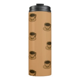 Mid Century Modern Bruin Gezellige Koffie Cup Thermosbeker