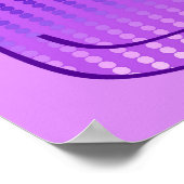 Mid-Century Modern Cat, Orchid en Paars Poster (Hoek)