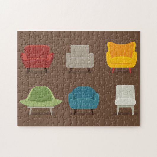 Mid Century Modern Chairs Legpuzzel (Horizontaal)