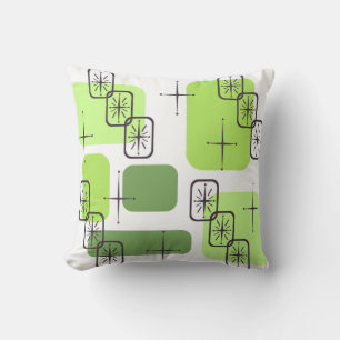 Mid Century Modern Chartreuse Green Kussen