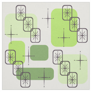 Mid Century Modern Chartreuse Green Stof