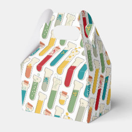 Mid Century Modern Chemistry Test Tube Stripe Bedankdoosjes