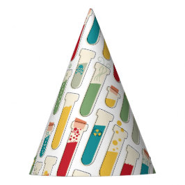 Mid Century Modern Chemistry Test Tube Stripe Feesthoedjes