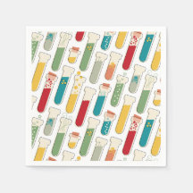 Mid Century Modern Chemistry Test Tube Stripe