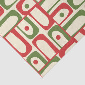 Mid Century Modern Christmas Piquet Modernist Kers Tissuepapier (Detail)