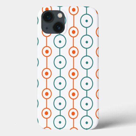Mid-Century Modern Circle Strings Case-Mate iPhone Case (Achterkant)