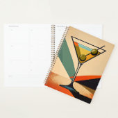 Mid Century Modern Color Block Martini Art (Devant avec enveloppe)
