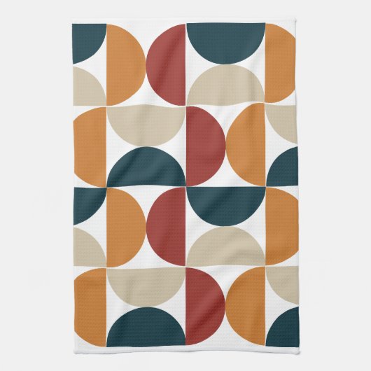 Mid-Century Modern Copper Firefly Theedoek (Verticaal)