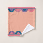 Mid-Century Modern Coral Zee Bad Handdoek (Wasdoekje)