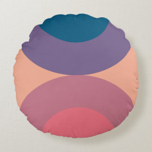 Mid-Century Modern Coral Zee Rond Kussen