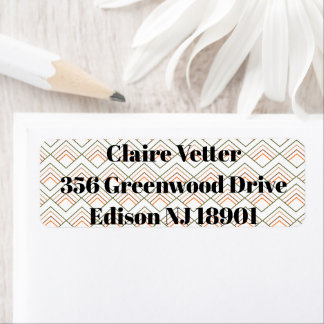 Mid-Century Modern Diamanten Etiket