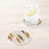 Mid-Century Modern Diamonds Cpaster Zandsteen Onderzetter (Zijkant)