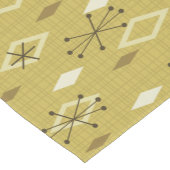 Mid Century Modern Diamonds Geel Korte Tafelloper (Hoek)
