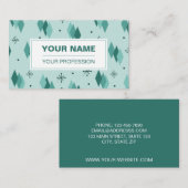 Mid Century Modern Diamonds 'Mint' Visitekaartje (Voorkant / Achterkant)