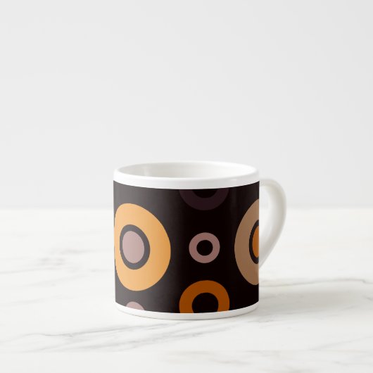 Mid-Century Modern Fall Geometric   Espresso Kop (Voorkant rechts)
