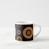 Mid-Century Modern Fall Geometric   Espresso Kop (Rechts)