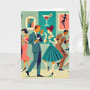 Mid Century Modern Feest De Martini Dans Kaart