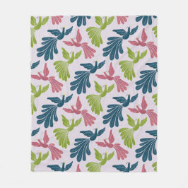 Mid-Century Modern Firebirds  Fleece Deken