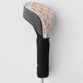 Mid-Century Modern Floral Pattern Golfheadcover (Schuin)