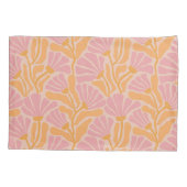 Mid Century Modern Floral Pattern Kussensloop (Achterkant-Links)