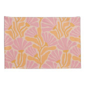 Mid Century Modern Floral Pattern Kussensloop (Achterkant-Rechts)