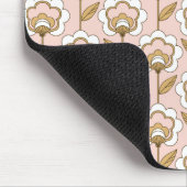 Mid-Century Modern Floral Pattern Muismat (Hoek)