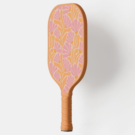 Mid Century Modern Floral Pattern Pickleball Paddle (Links)