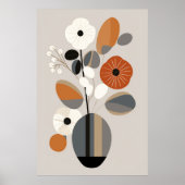 Mid Century Modern Floral Poster (Voorkant)