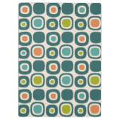 Mid Century Modern Garden Path Pattern Klembord (Achterkant)