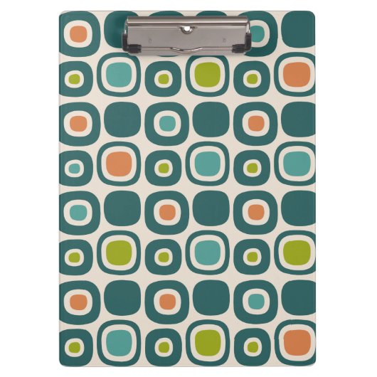 Mid Century Modern Garden Path Pattern Klembord (Voorkant)
