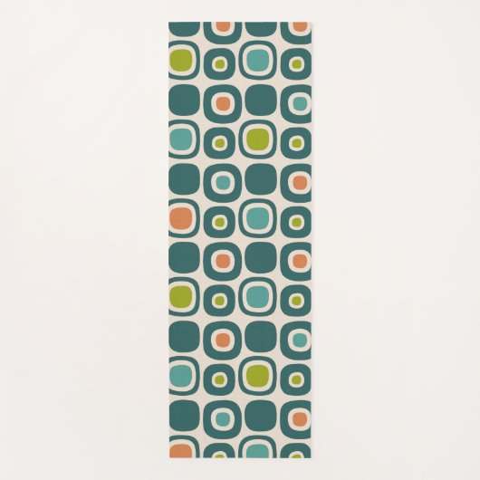 Mid Century Modern Garden Path Pattern Yogamat (Voorkant)
