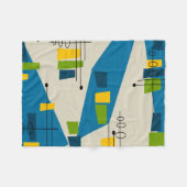 Mid-Century Modern geïnspireerde rugzak voor griek Fleece Deken (Voorkant (Horizontaal))