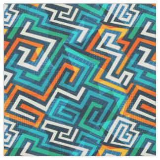Mid Century Modern Geo Abstract Stof