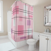 Mid Century Modern Geometric 13 Douchegordijn (In situ)