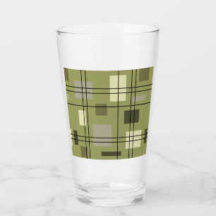 Mid Century Modern Geometric 18 Glas