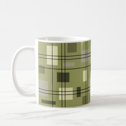 Mid Century Modern Geometric 18 Koffiemok (Links)