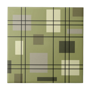 Mid Century Modern Geometric 18 Tegeltje