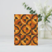 Mid Century Modern Geometric Abstract Pattern Briefkaart (Staand voorkant)