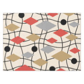 Mid Century Modern Geometric Abstract Tafelkleed (Voorkant (Horizontaal))