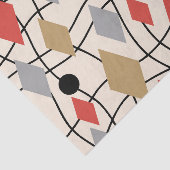 Mid Century Modern Geometric Abstract Tissuepapier (Detail)