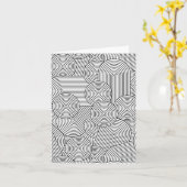 Mid Century Modern Geometric Arch Black White Kaart (Gele Bloem)