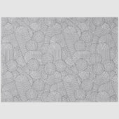 Mid Century Modern Geometric Arch Black White Tissuepapier (Voorkant)