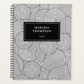 Mid Century Modern Geometric Black White (Devant)